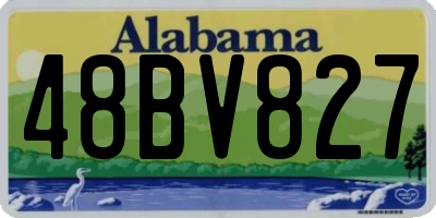 AL license plate 48BV827