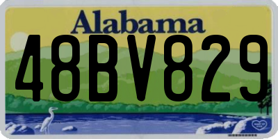 AL license plate 48BV829