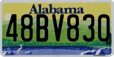 AL license plate 48BV830