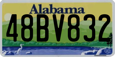 AL license plate 48BV832