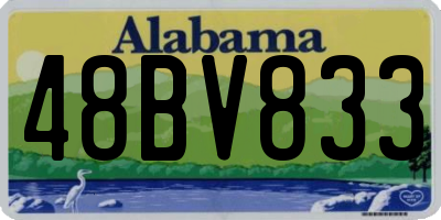 AL license plate 48BV833