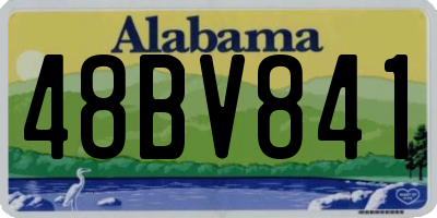 AL license plate 48BV841