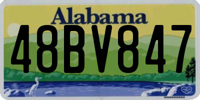 AL license plate 48BV847