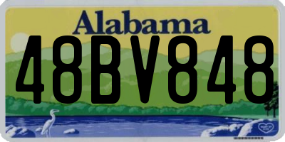 AL license plate 48BV848