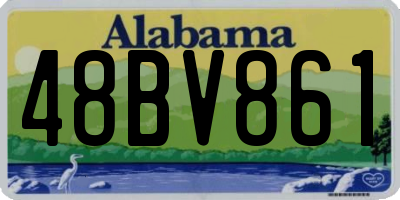 AL license plate 48BV861