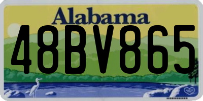 AL license plate 48BV865