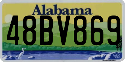 AL license plate 48BV869