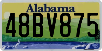 AL license plate 48BV875
