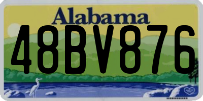 AL license plate 48BV876