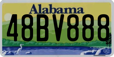 AL license plate 48BV888