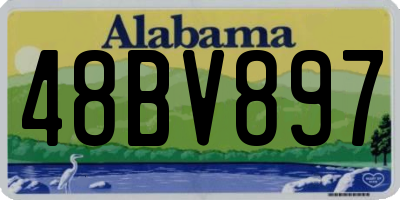 AL license plate 48BV897