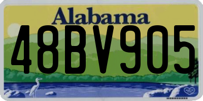 AL license plate 48BV905