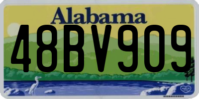 AL license plate 48BV909