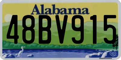 AL license plate 48BV915
