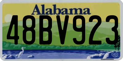 AL license plate 48BV923