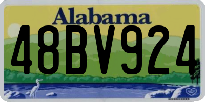 AL license plate 48BV924
