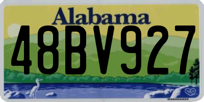 AL license plate 48BV927