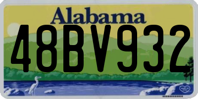 AL license plate 48BV932