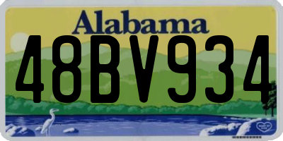 AL license plate 48BV934