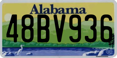 AL license plate 48BV936