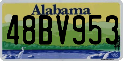 AL license plate 48BV953