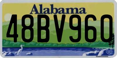 AL license plate 48BV960