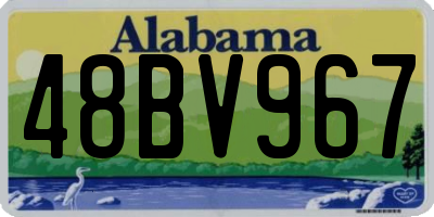 AL license plate 48BV967