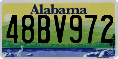 AL license plate 48BV972