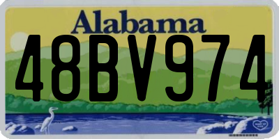 AL license plate 48BV974