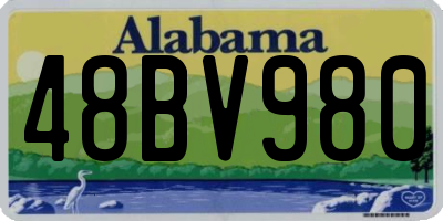 AL license plate 48BV980
