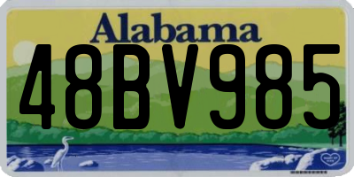 AL license plate 48BV985