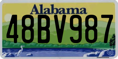 AL license plate 48BV987