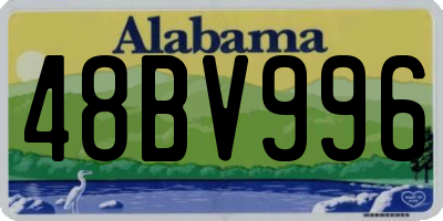 AL license plate 48BV996