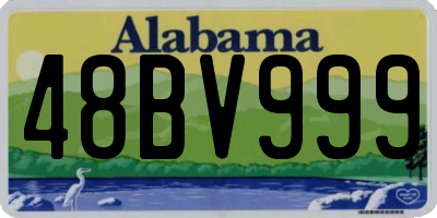 AL license plate 48BV999