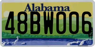 AL license plate 48BW006