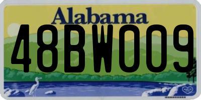 AL license plate 48BW009