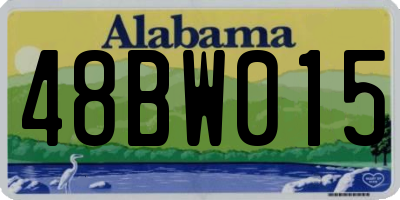 AL license plate 48BW015