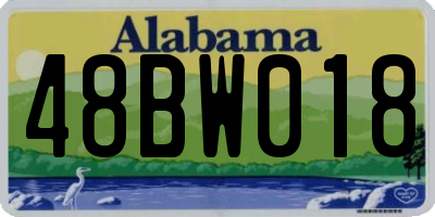 AL license plate 48BW018