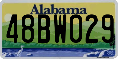 AL license plate 48BW029