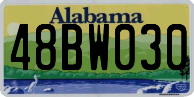AL license plate 48BW030