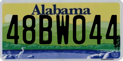 AL license plate 48BW044