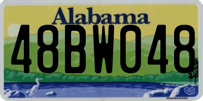 AL license plate 48BW048