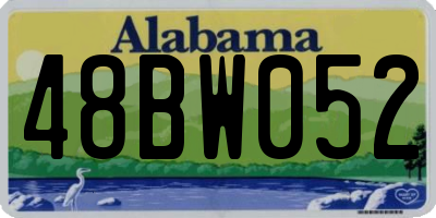 AL license plate 48BW052