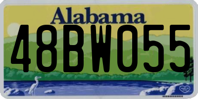 AL license plate 48BW055