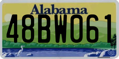 AL license plate 48BW061