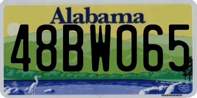 AL license plate 48BW065