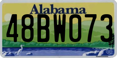 AL license plate 48BW073
