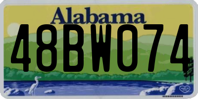 AL license plate 48BW074