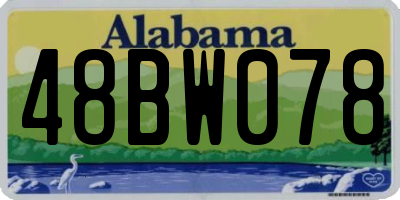 AL license plate 48BW078