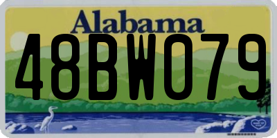 AL license plate 48BW079